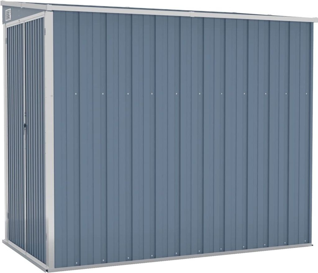 vidaXL Abri de jardin Gris 118x194x178 cm Acier galvanisé Image du produit 