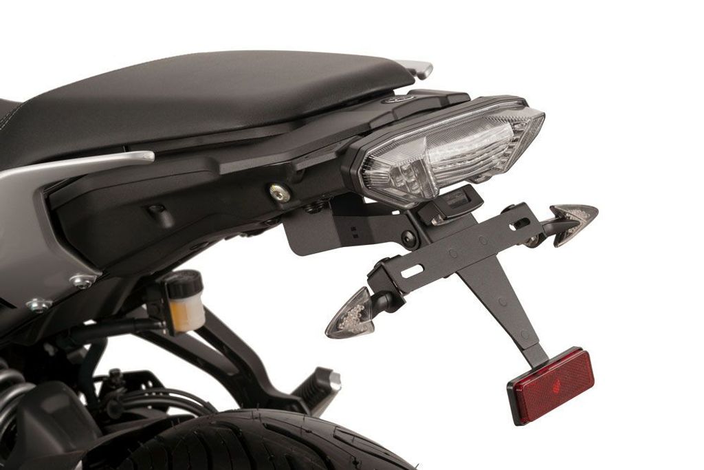 PUIG 9204N Kennzeichenhalters passend fuer YAMAHA MT-07 TRACER Schwarz