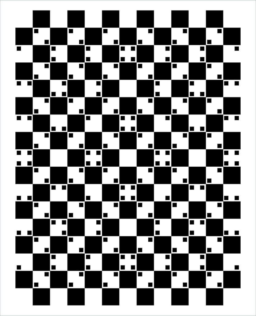 Wallario Sticker / Aufkleber für Kühlschrank / Geschirrspüler / Küchenschränke, selbstklebende Folie - 60 x 80 cm, Motiv: Optische Täuschung ...