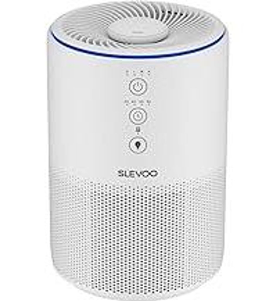 Slevoo Luftreiniger für Zuhause, Tierhaarallergie, 3-in-1 HEPA Filter, CADR 200m³/h, Schlafmodus, gegen Tierhaare, Rauch & Gerüche, energiespare...