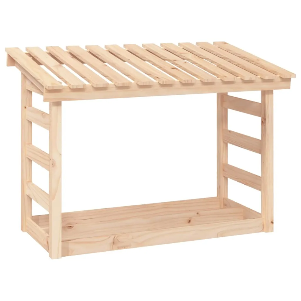 Portalegna vidaXL 108x64,5x78 cm Pino Massiccio - Struttura Autoportante