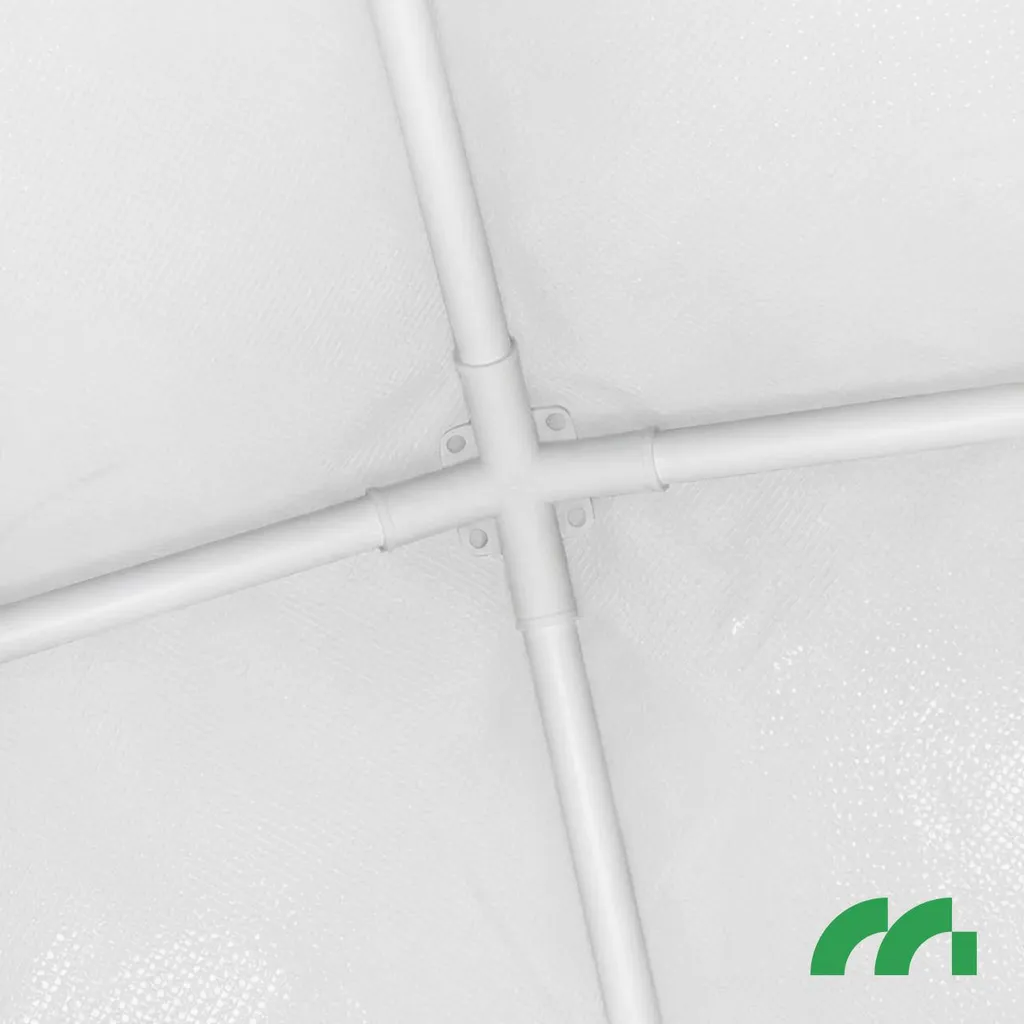 Tonnelle de réception 3x3m MalTec auvent blanc étanche usage extérieur - 12