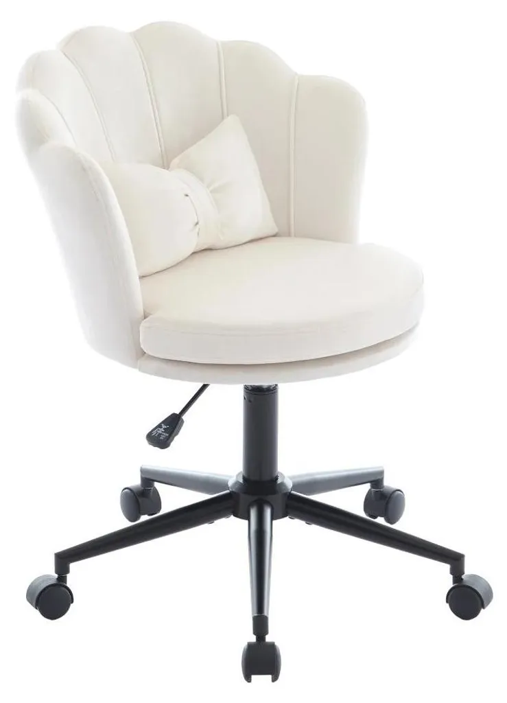 Fini le mal de dos avec cette chaise de bureau beige réglable pétale
