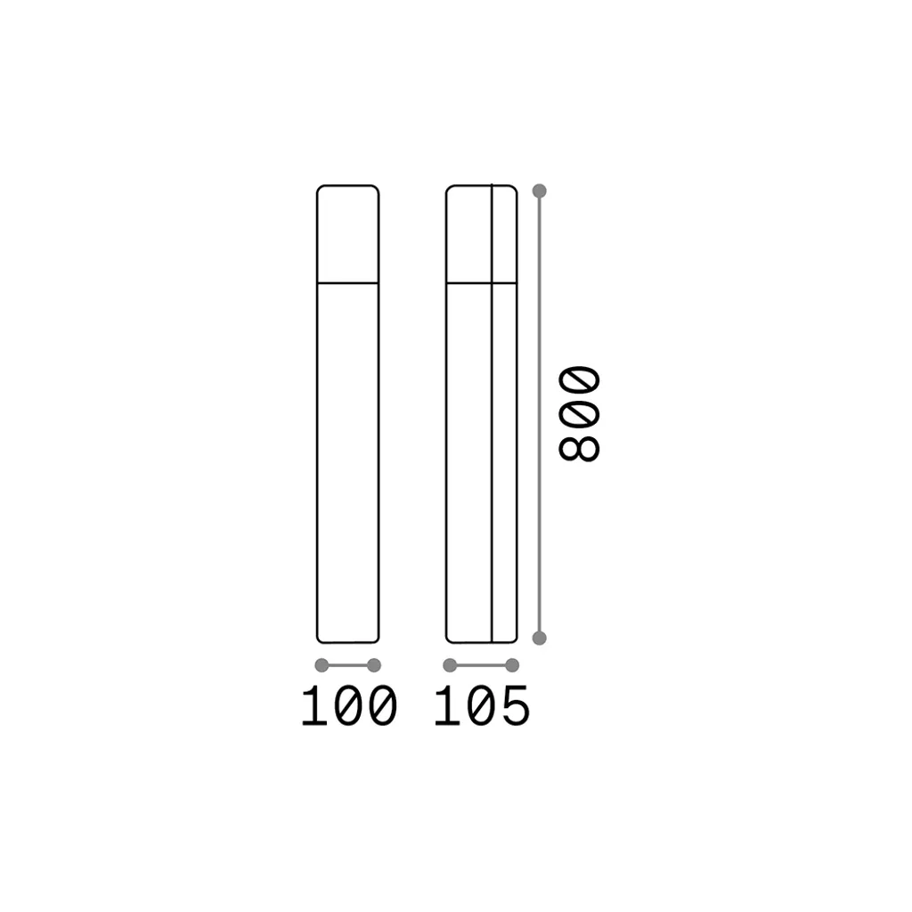 PULSAR Anthracite Lampadaire 1 ampoule - Luminaire de Salon Moderne
