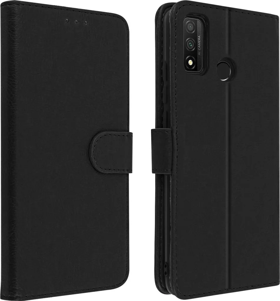 Custodia Avizar Huawei P Smart 2020 - Protezione a Libro Nera
