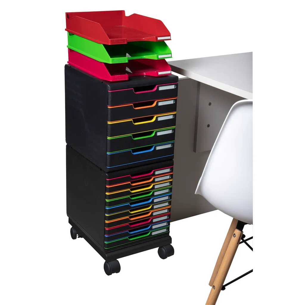 Roulettes pour caisson de bureau Modulo Exacompta : mobilité facile - 3