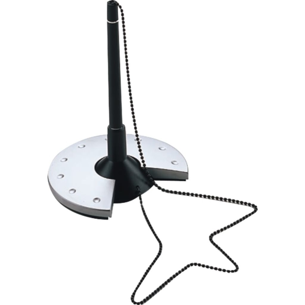 helit Kugelschreiber Ständer Silver schwarz/silber