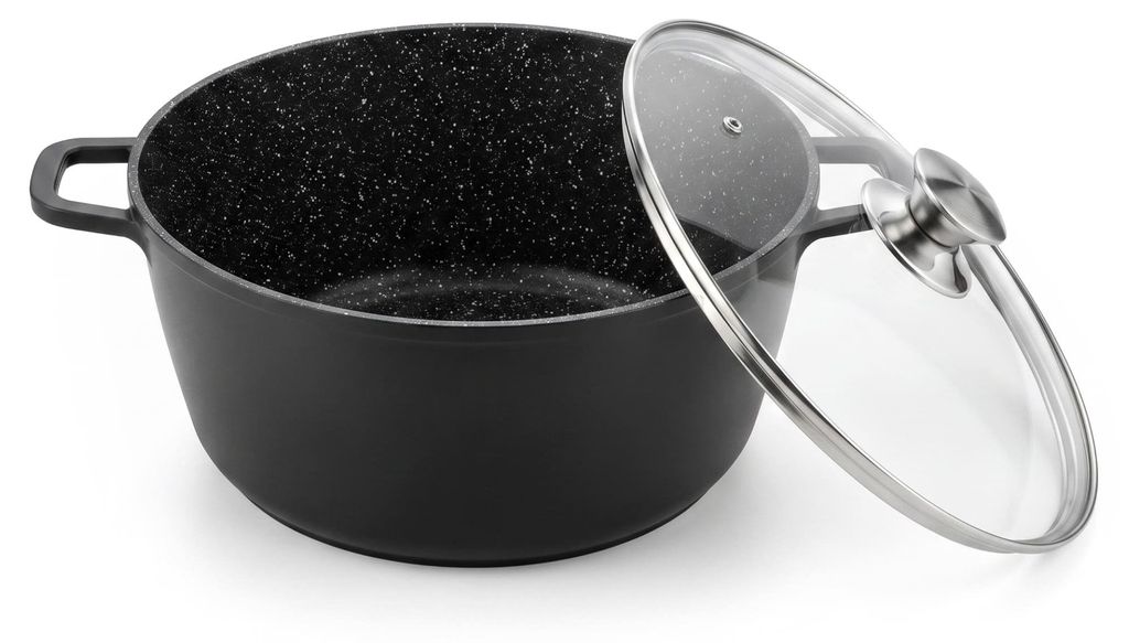 Pentola Aluguss da 20 cm, 2 litri, con coperchio in vetro, Immagine del prodotto 
