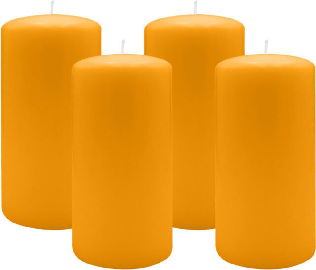 2er Set Adventskranzkerzen Honig Ø 100 x 250 mm