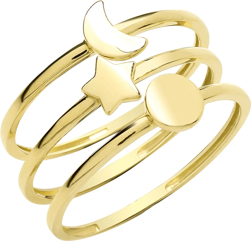 Bague Femme Or 375/1000 Empilable Taille 51 TRS28375RSL pour Elle