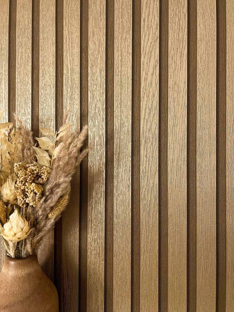 NEWROOM Tapete Barcley Gold Vliestapete - Glamour Paneele Produktbild 