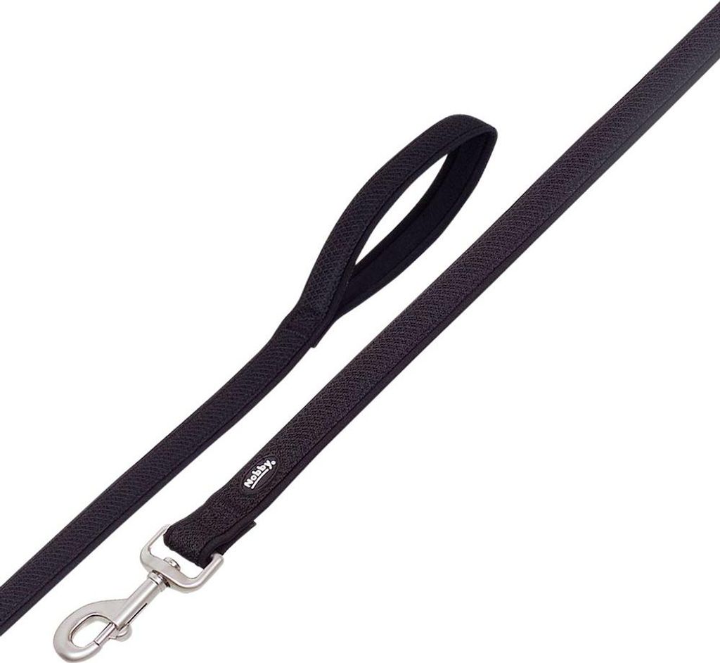 Nobby Leine "Mesh Preno" schwarz; L: 120 cm, B: 20/25 mm