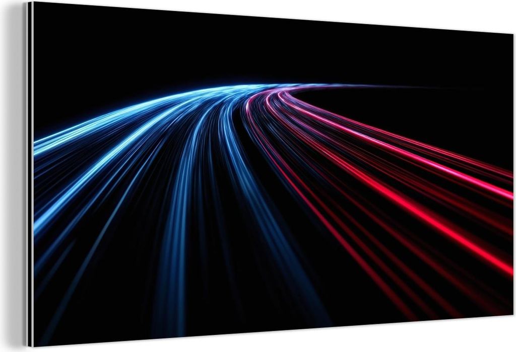 MuchoWow Wanddekoration Metall Metallbild Wandkunst 120x60 cm 3-2 MuchoWow Aluminium Gemälde - Metalbilder