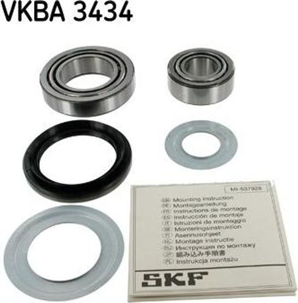 SKF VKBA 3434 Radlagersatz OE 2D0498625 kompatibel mit Sprinter, T1, Vario
