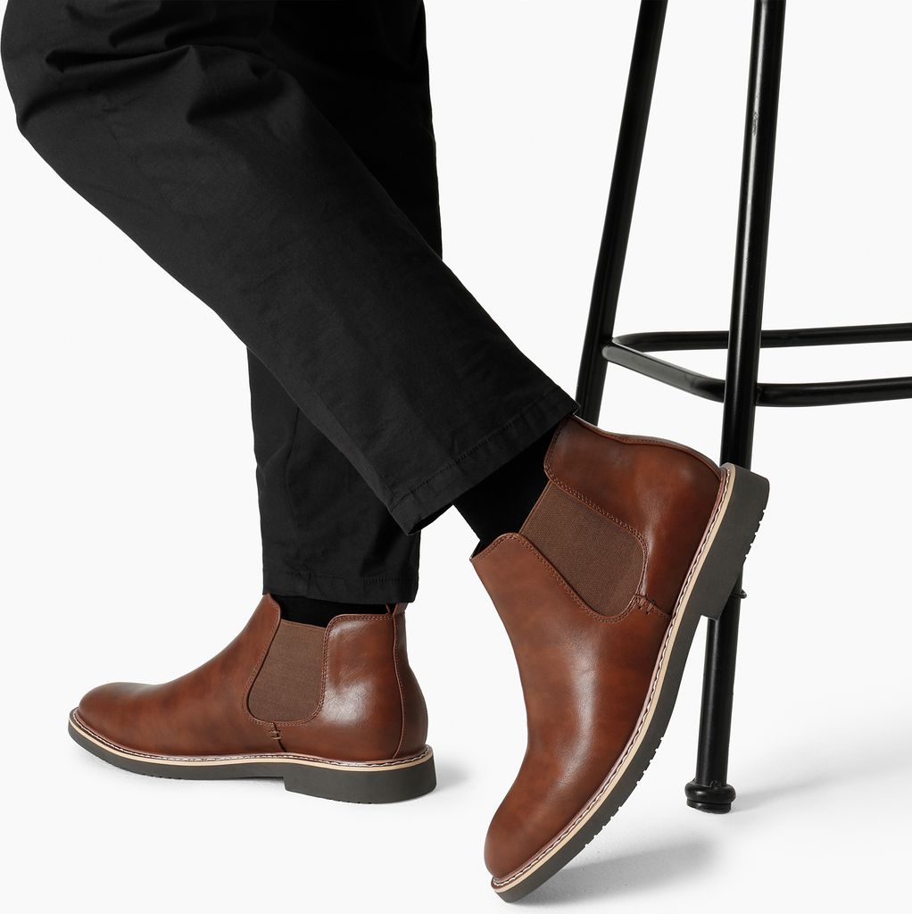 Herren Stiefel Chelsea Boots Stiefeletten Stiefel, Farbe: Produktbild 5