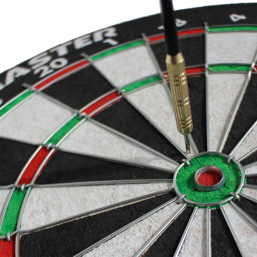 Dartscheibe Sisal Dartboard 6 Steeldart Pfeile Stativ