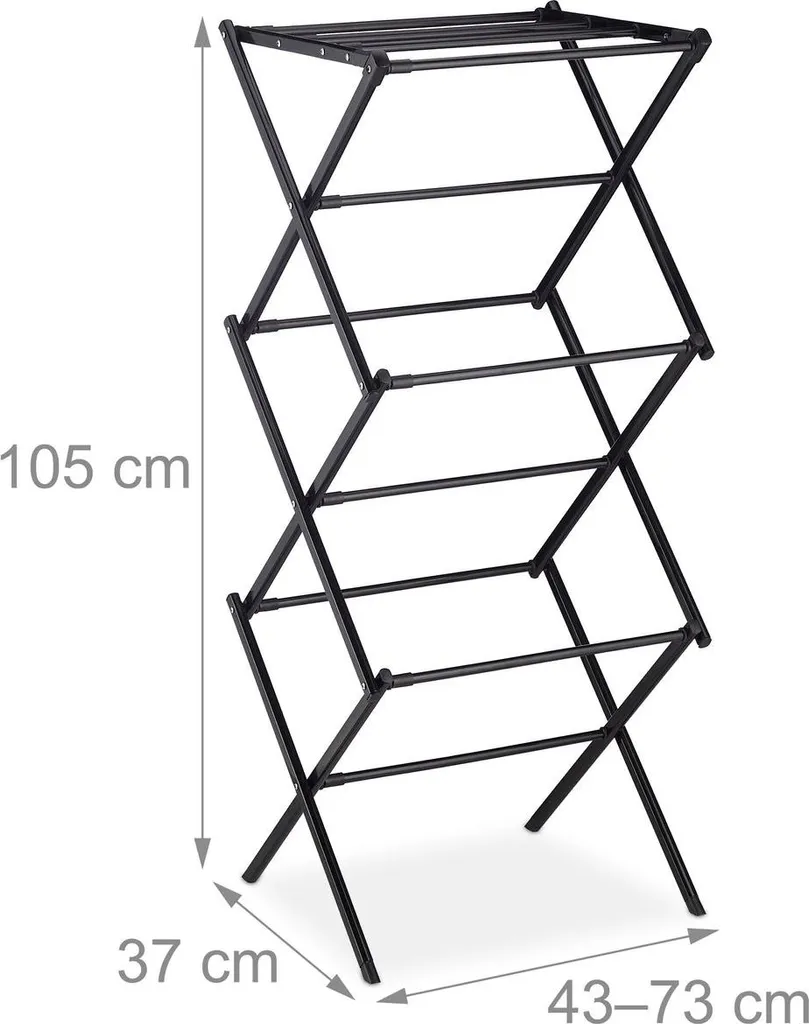 Cintre rétractable et pliable gain de place avec bras ajustables modulable - 4