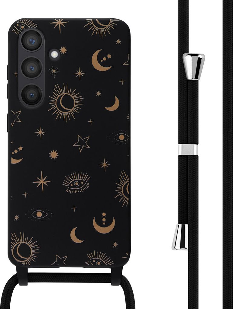 imoshion SilikonHülle design mit Band Samsung Galaxy S24 - Sky Black