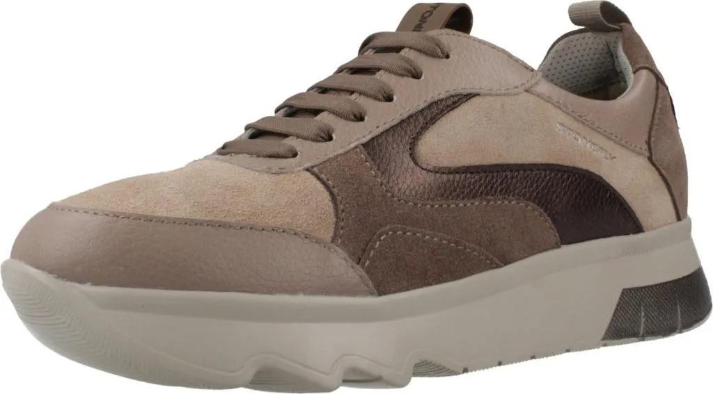 Baskets Stonefly Spock 43 en Cuir Nappa Marron avec Amorti Haute Qualité