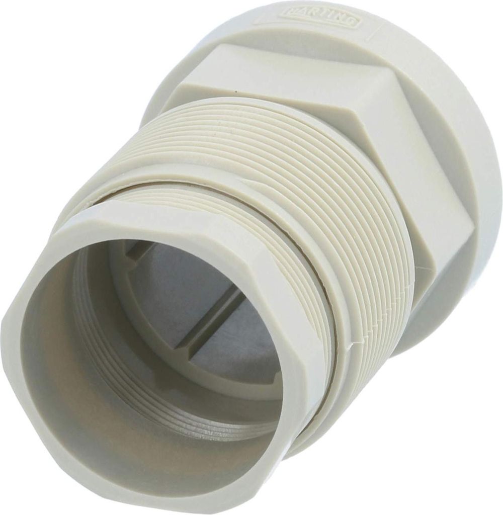 HARTING R15 Gerätesteckverbinder gerade Stift / Buchse Vorderwand Befestigungsgewinde PG13,5x1,41 - 1 Stück