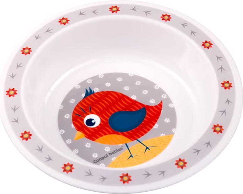Canpol Babies | Plastikschüssel Cute Animals - 4 m+ - BPA-frei - leicht und handlich