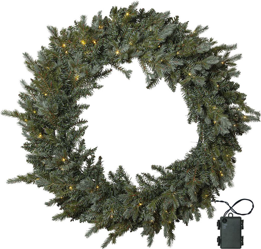 LED Weihnachtskranz Greyland batteriebetrieben Timer Ø 100cm outdoor