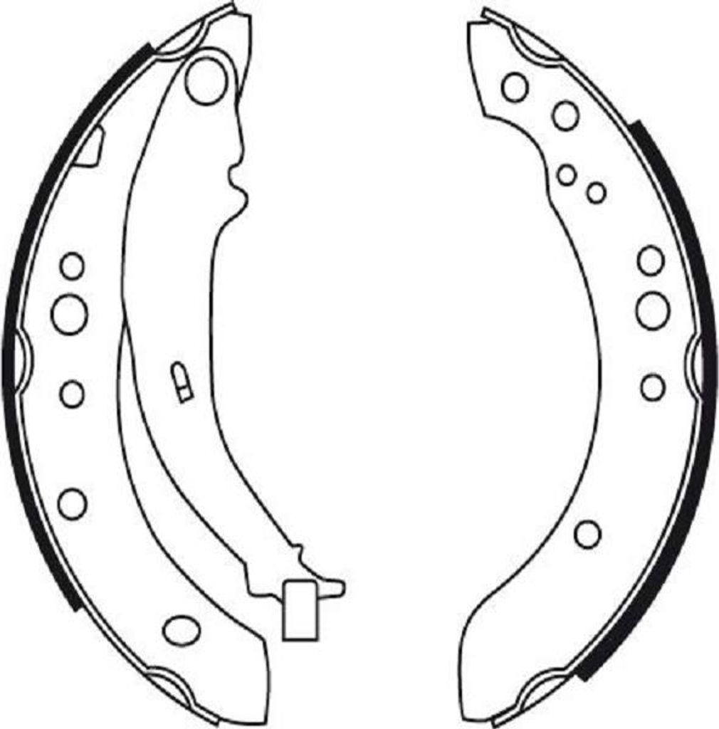 Trw Bremsbackensatz Hinterachse GS8769
