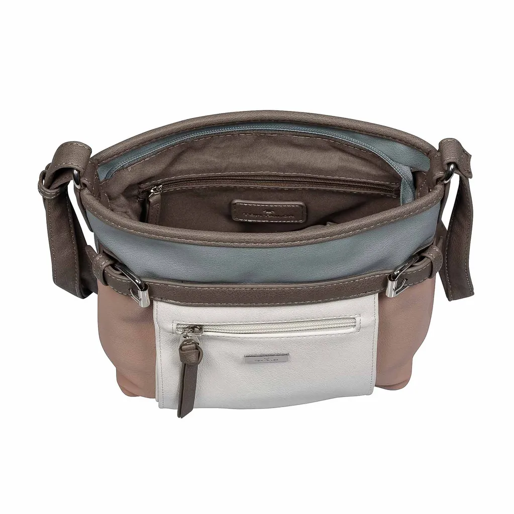 TOM TAILOR Mica - Borsa A Marsupio Donna In Similpelle Con Trapuntatura A Rombi, Tracolla Regolabile Riflettente, Beige - 4