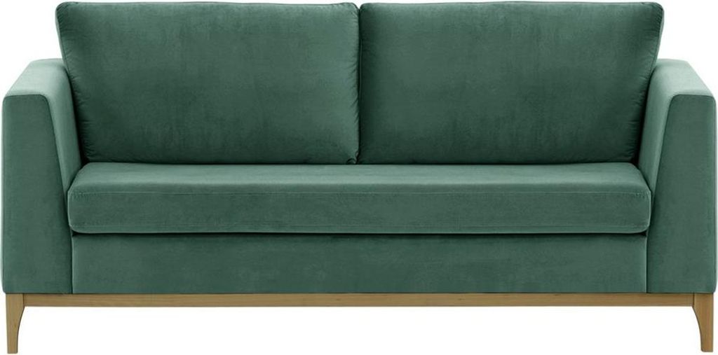 2,5-Personen-Sofa Gosena Wood-Velluto 12-wax black