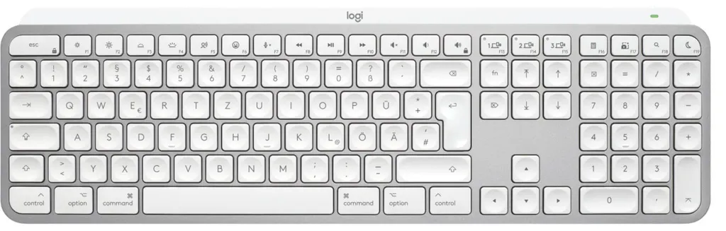 Clavier Logitech MX Keys S for Mac Bluetooth touches silencieuses Gris