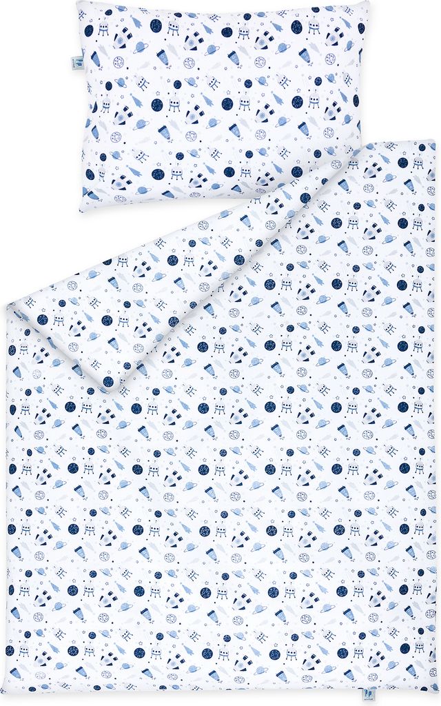 Pepi Baby Bettwäsche - 100×135 mit Kissenbezug 60×40 - 100% Baumwolle Antiallergisch - Kinderbettwäsche Babybettwäsche - Magic Space