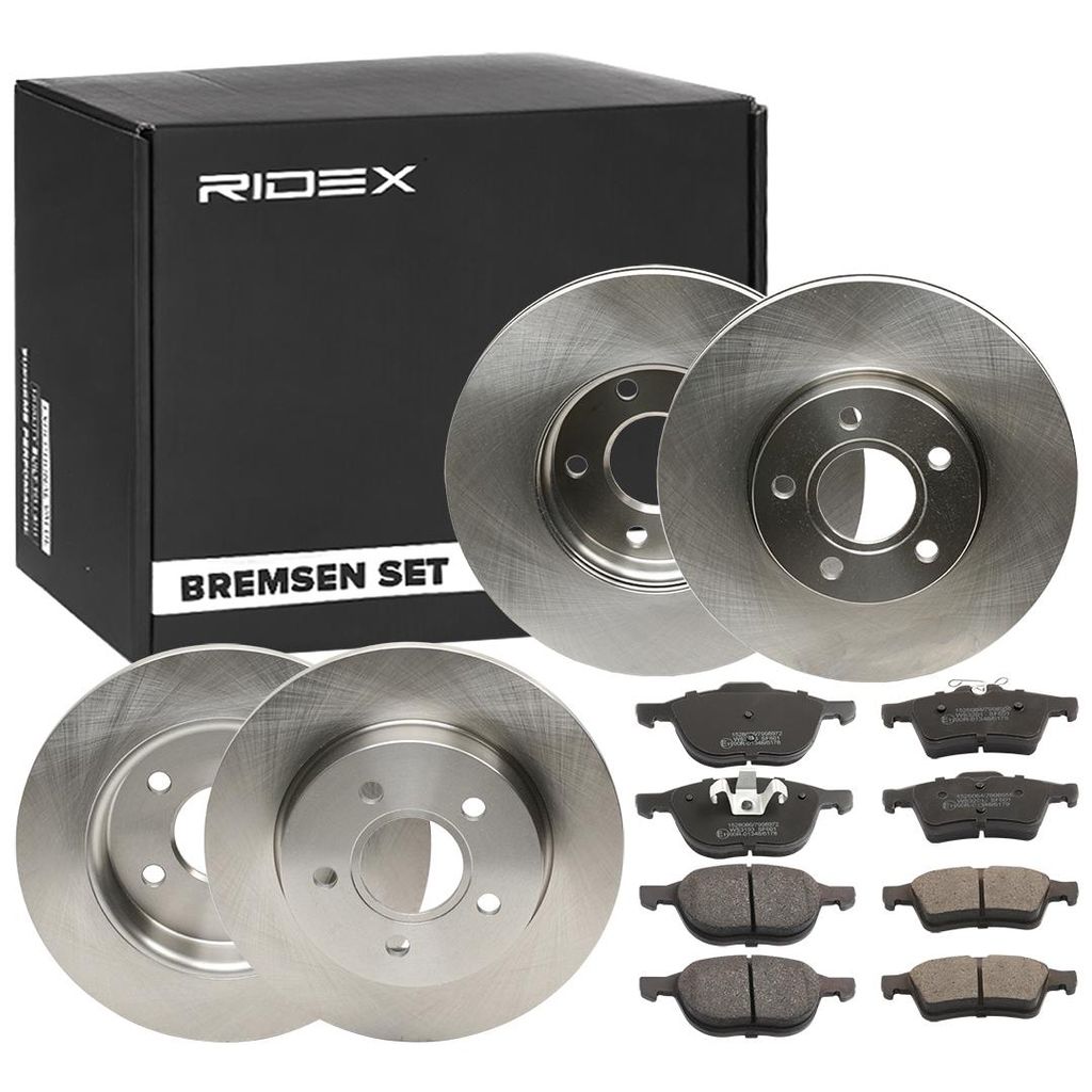 2X Bremsscheiben Ø278 265Mm + Bremsbeläge Hinten Vorne