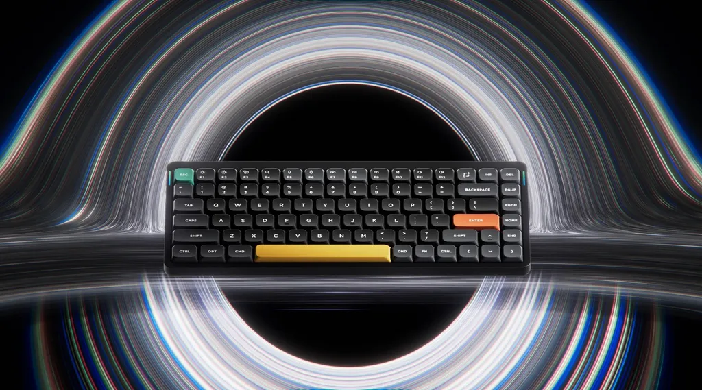 NuPhy Air75 V2 Clavier RGB sans fil Switch Cowberry Low Profile Noir Basalt