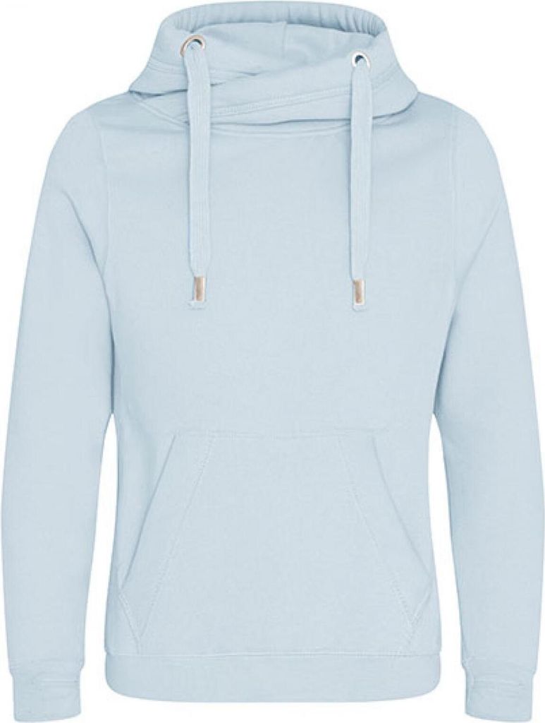 Just Hoods JH021 | Herren Cross Neck Hoodie - Farbe: Sky Produktbild 