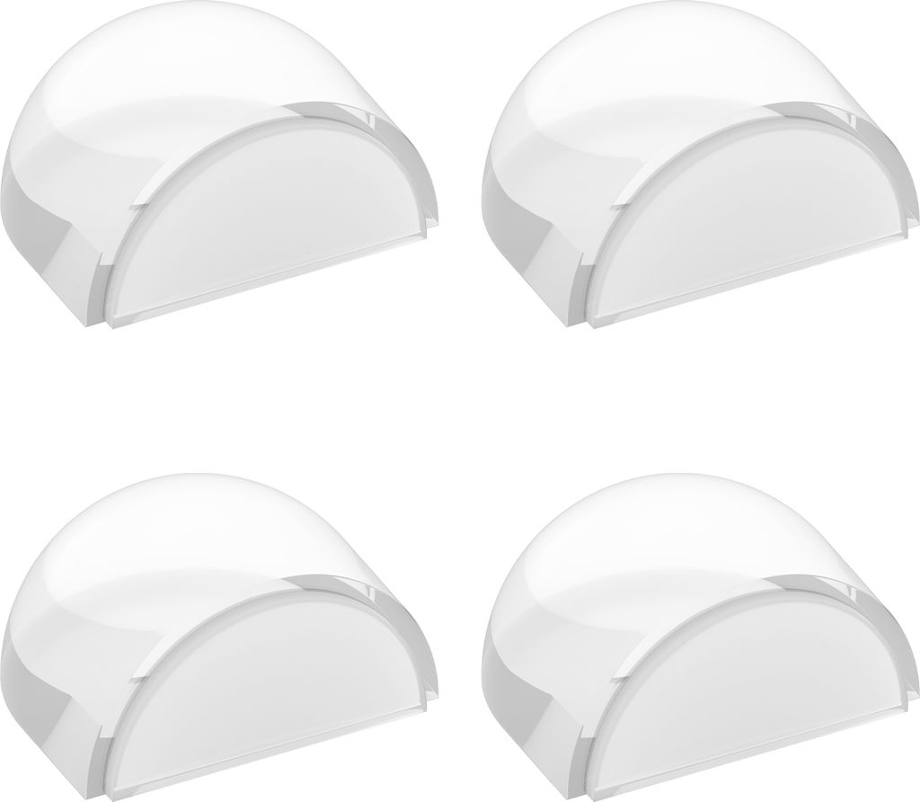 4er Set transparent Türstopper für alle Hartböden geeignet, Produktbild 