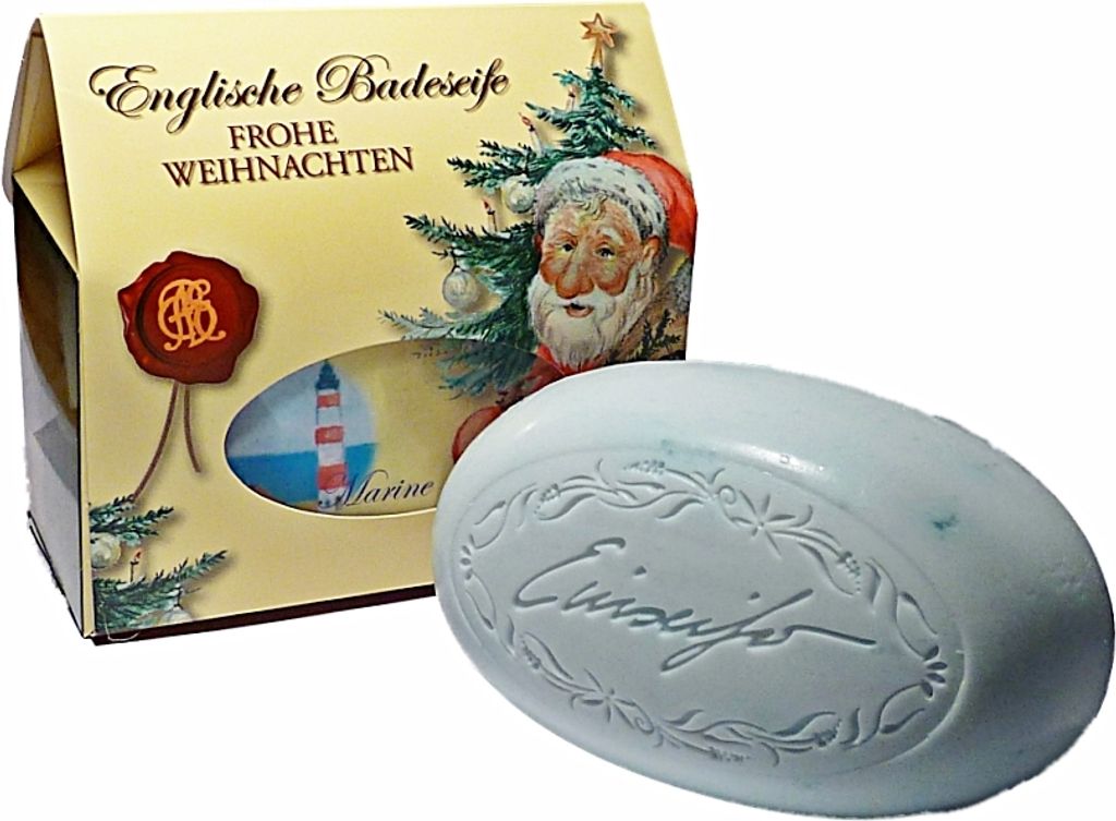 FROHE WEIHNACHTEN englische Badeseife Marine 350g