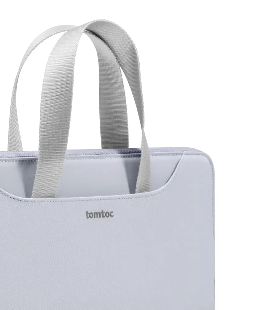 Borsa Laptop tomtoc 13.5" - Custodia Tablet e MacBook Slim - Blu/Grigio - 4