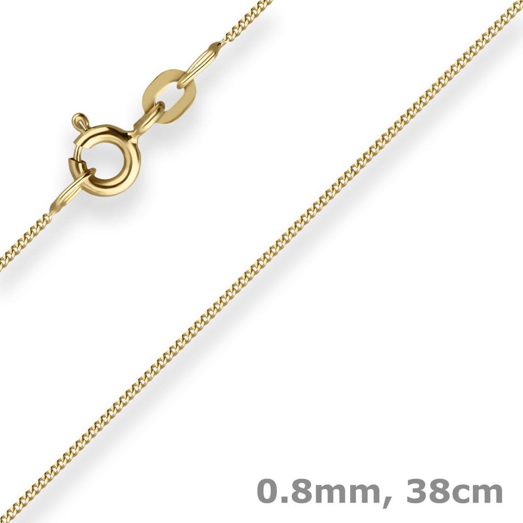 0-8mm-Panzerkette-aus-585-Gelbgold-38cm
