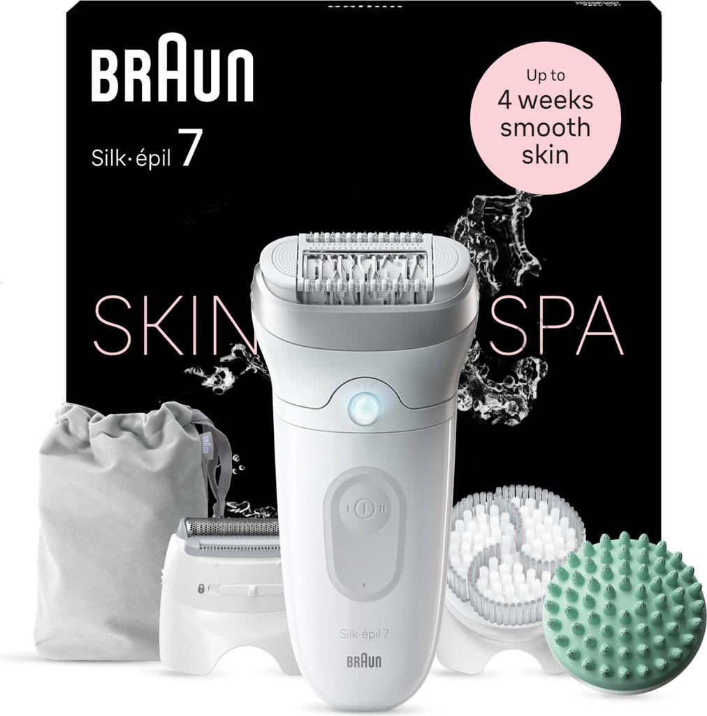 Braun Silk-épil 7 7-081 epilatore 40 pinzette Bianco Immagine del prodotto 