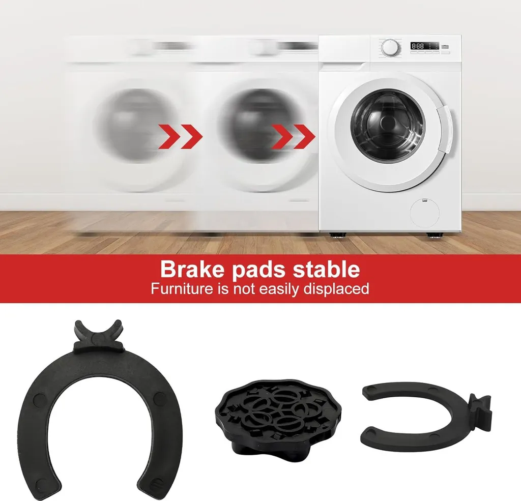Roulettes pour Poubelle et Bac de Tri - Rotation 360 Degrés - Pack de 12