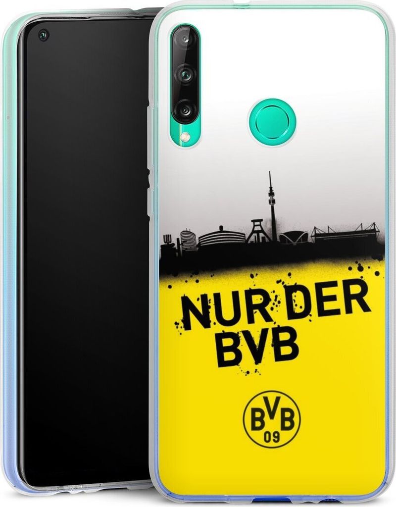 DeinDesign Handyhülle für Huawei P40 Lite E Silikon Hülle Case Smartphone Schutzhülle BVB Borussia Dortmund Statement