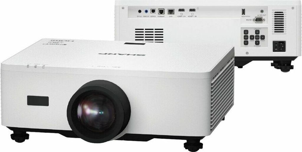 Sharp P721Q - DLP-Projektor - Laser - 3D - 7200 lm - Full HD (1920 x 1080) - 16:9 - 1080p - Zoomobjektiv - LAN - weiß