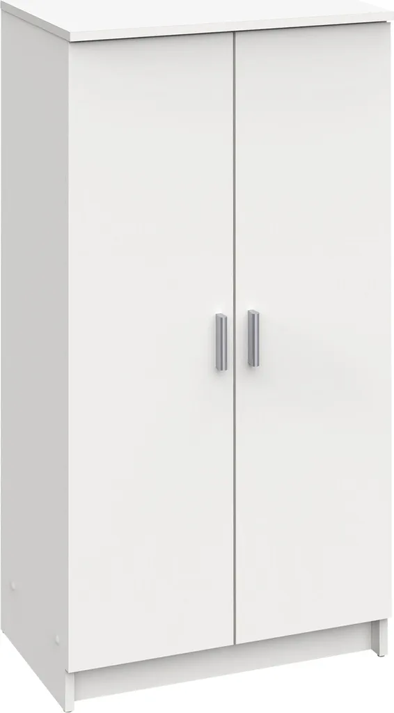 Étagère à chaussures 2 portes blanche - Fini le désordre dans l'entrée