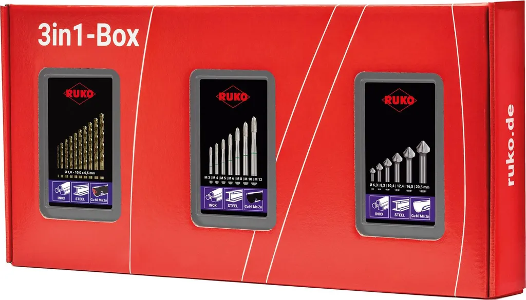 Kit RUKO HSS-Co 5 Haute Résistance - Solution 3-en-1 Percer et Couper