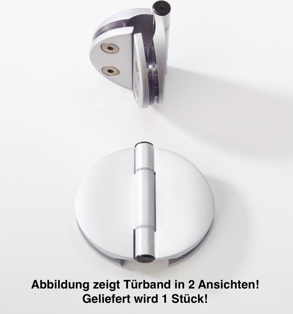 Infraworld Tuerband Doppel für Saunatüren 1 Stück für 6 bzw. 8 mm Glastuer