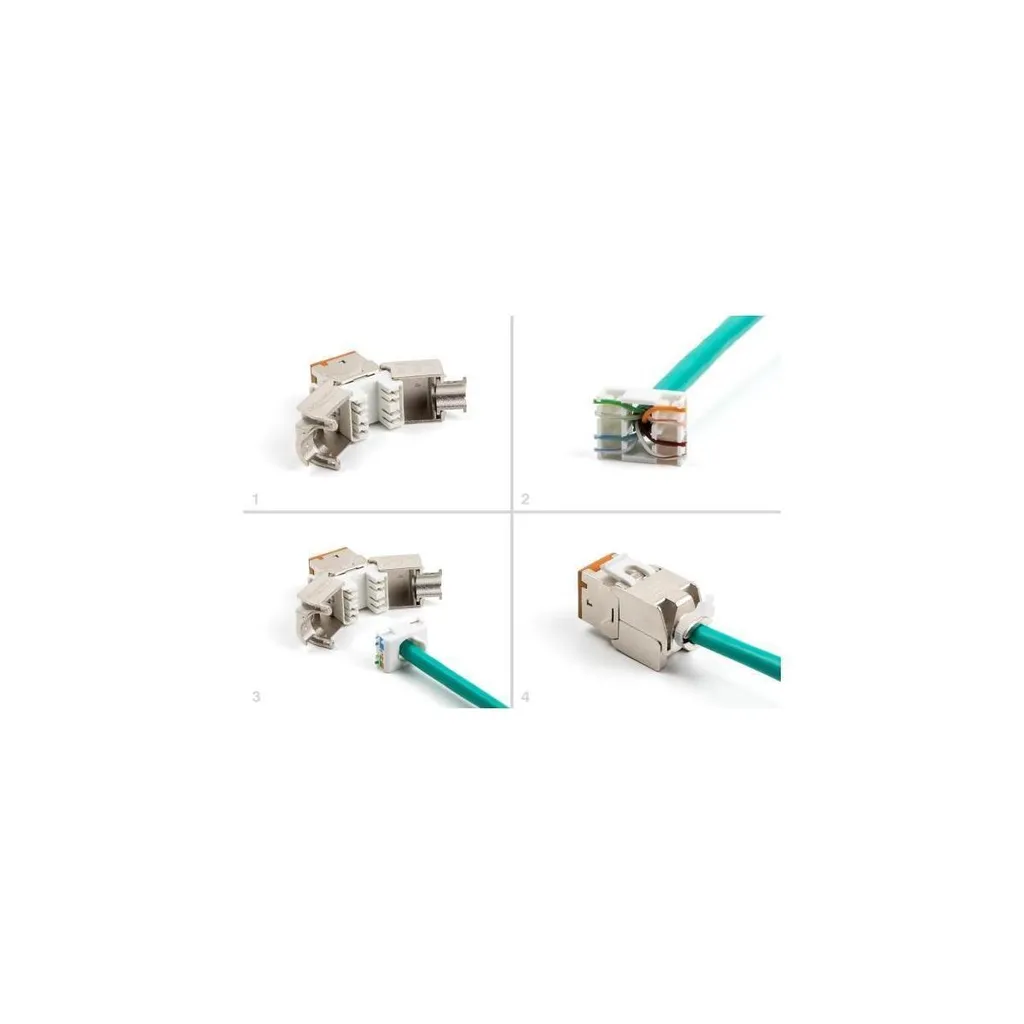 Module Keystone RJ45 Cat.6A pour Prise Murale et Panneau - Pack de 10 - 4