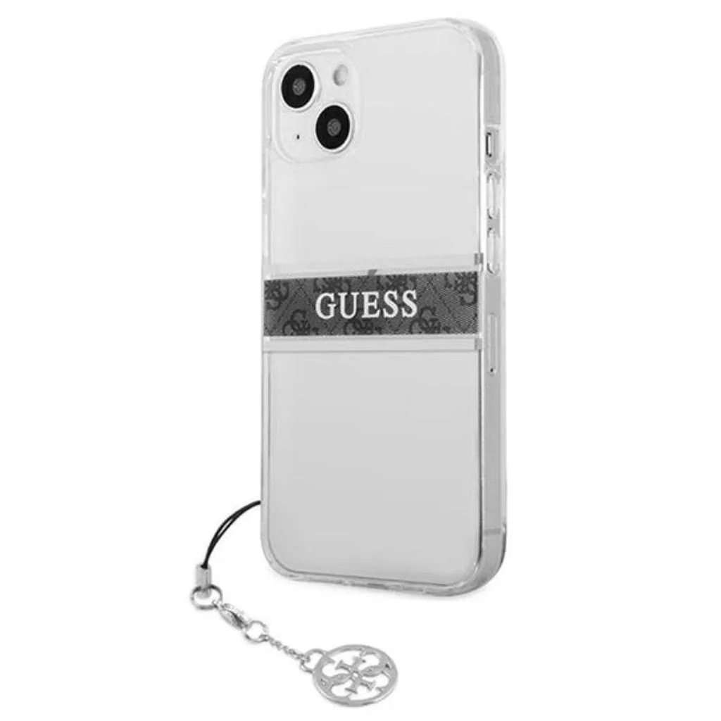 Must-Have: Guess Cover iPhone 13 Mini Grigio 4G con Cinturino e Charm - 2