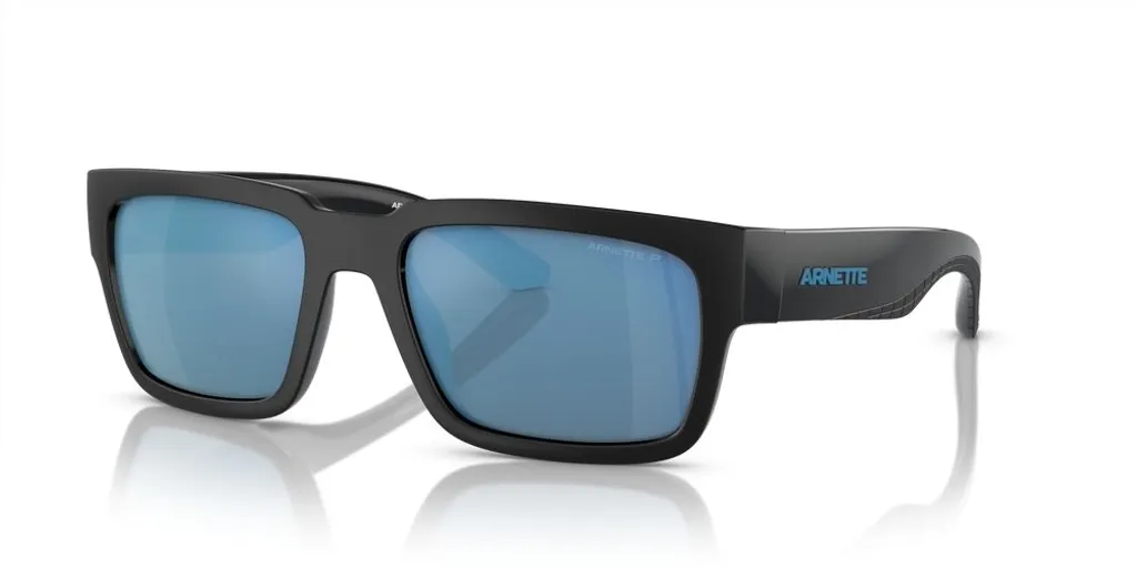 Lunettes de soleil Arnette SAMHTY AN 4326U Noir et Bleu ciel 55/19/145
