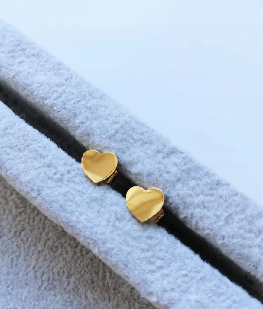 Orecchini Oro Cuore Acciaio Inox - Must-Have Gioielli Donna Trendy