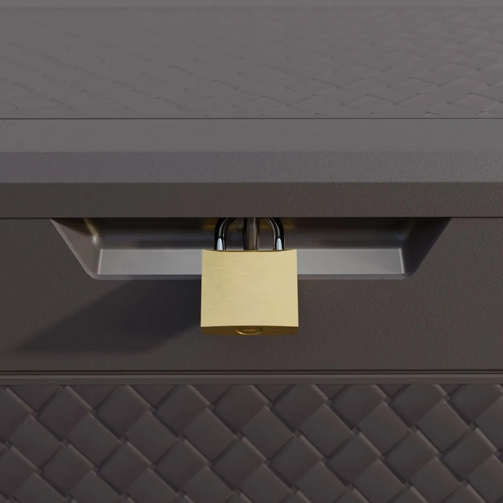 Boîte de rangement 310L pour coussins marron résistante aux intempéries - 9